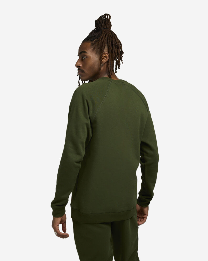 Shop Polo Ralph Lauren Brushed Fleece Raglan Crew PK56HF-9EI green