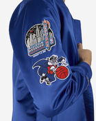 Mitchell  Ness New York Knicks Vintage Logo Satin Bomber Jacket SJKT6599-NYKYYPPPROYA Blue 3
