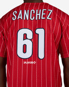 Mitchell  Ness Philadelphia Stars Cristopher S&aacute;nchez Authentic Batting Practice Pinstripes Jersey JY19325-PSRURWH Red 3