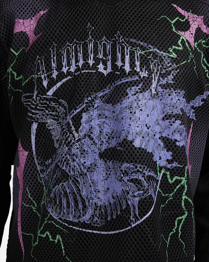 Almighty Almighty 2 Fer Mesh Waffle Long Sleeve Tee E2134571-BLK Black 3