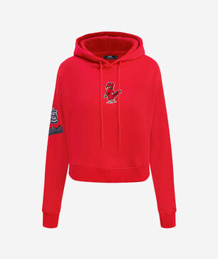 St. Louis Cardinals Classic Fleece Cropped Pull Over Hoodie