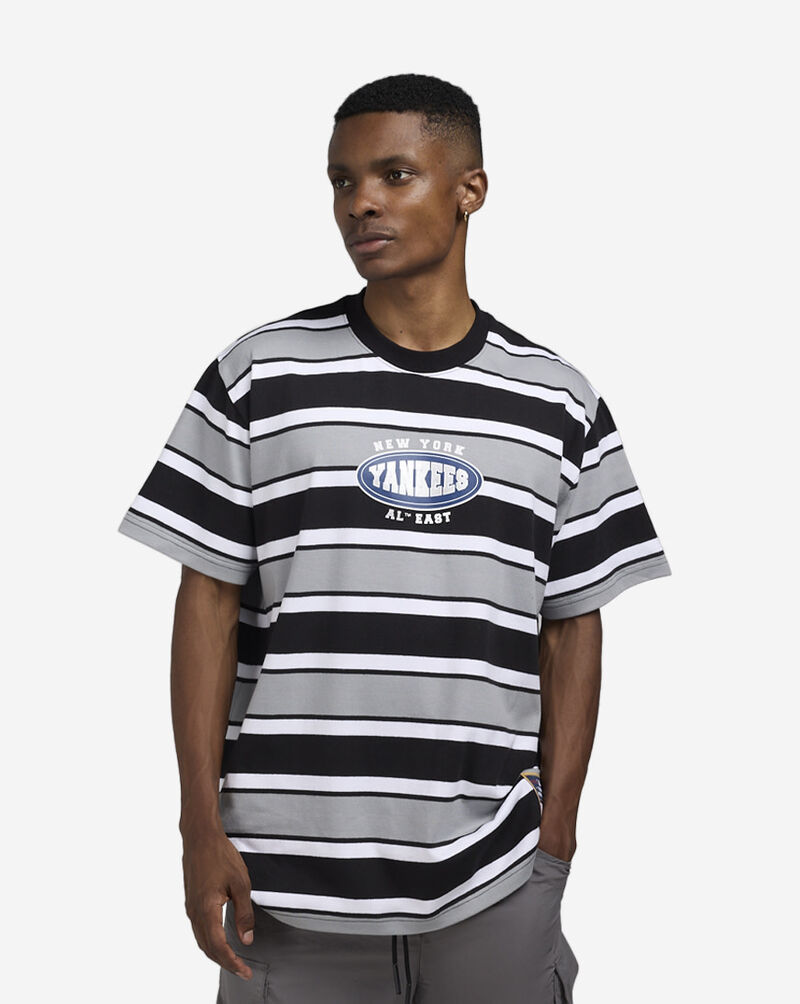 Mitchell  Ness New York Yankees Striped T-Shirt SS10114-NYYBLCK Black 1