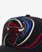 Mitchell  Ness Chicago Bulls Pro Pinch Swirl Snapback Hat HP14507-CBUBLCK Black 2
