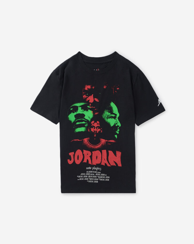 Jordan Big Kids' Movie Poster Graphic T-Shirt 95G062-OFFNOIR Black 1