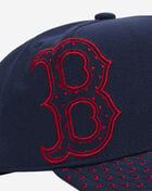 Mitchell  Ness Boston Red Sox Pro Pinch Triple Logo Snapback Hat HP19015-BRSNAVY Blue 2