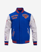 New York Knicks Retro Classic Rib Wool Varsity Jacket