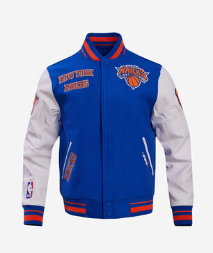 New York Knicks Retro Classic Rib Wool Varsity Jacket