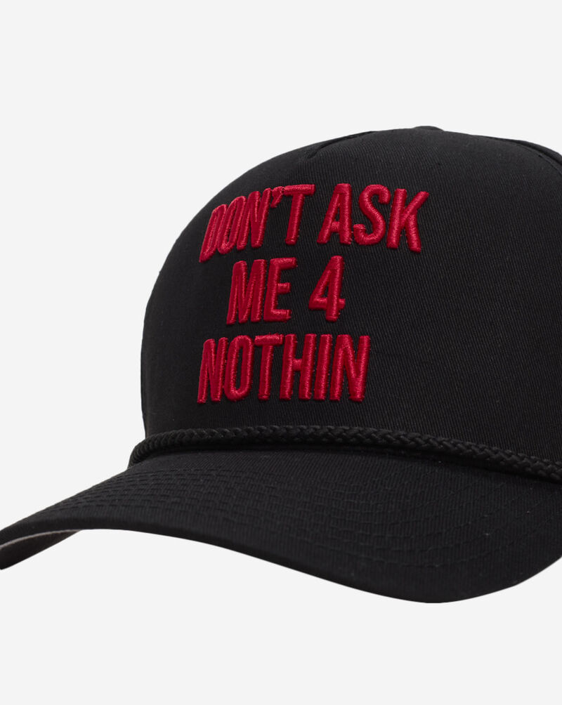 Field Grade Don't Ask Me Twill Trucker Hat 1005034 Black 2