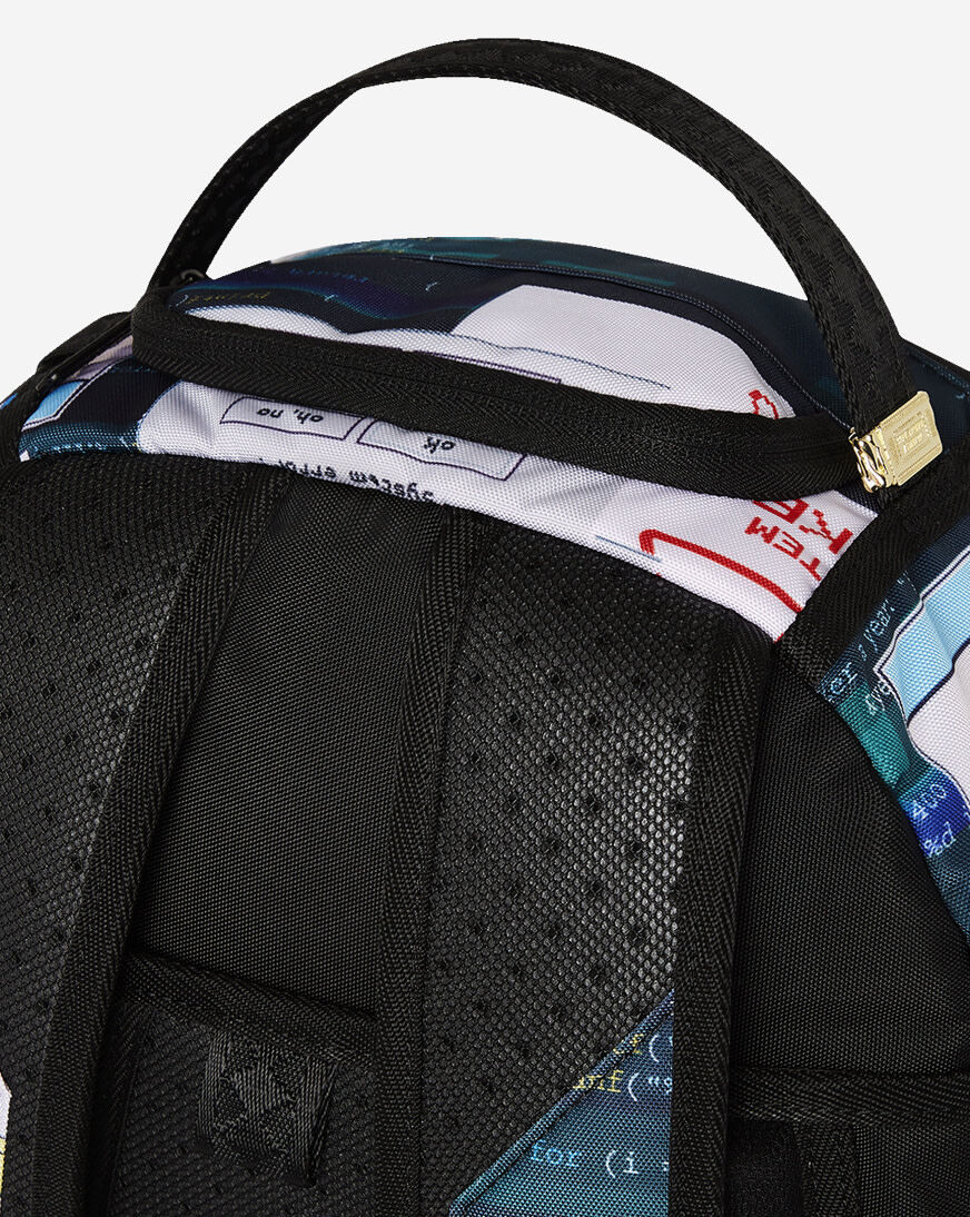 Shop Sprayground Hacked Shark DLXR Backpack B7410 multi