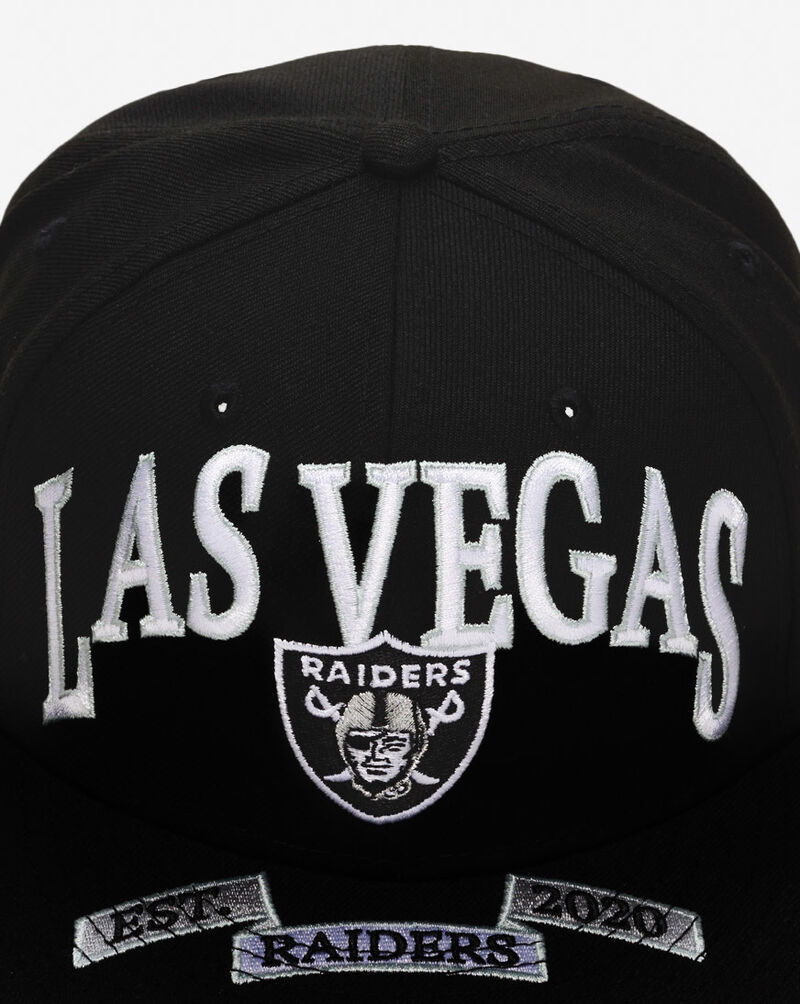 New Era 59Fifty Las Vegas Raiders Oversized Script Fitted Hat 60693602 Black 2