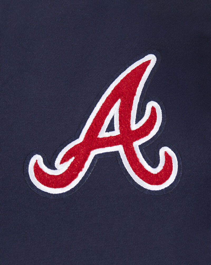 PRO STANDARD Big Boys' Atlanta Braves Classic Fleece Full-Zip Hoodie LABB5315085-MDN Blue 4