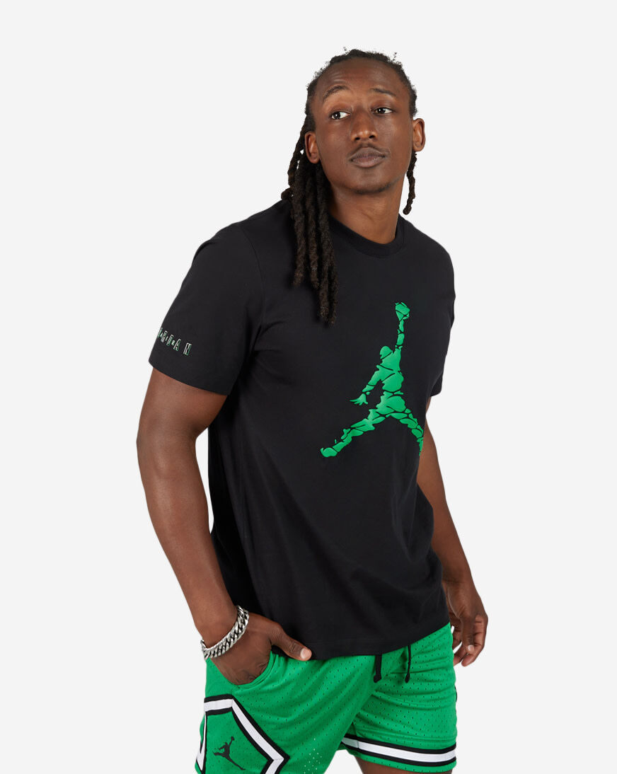 black and green jordan shirt