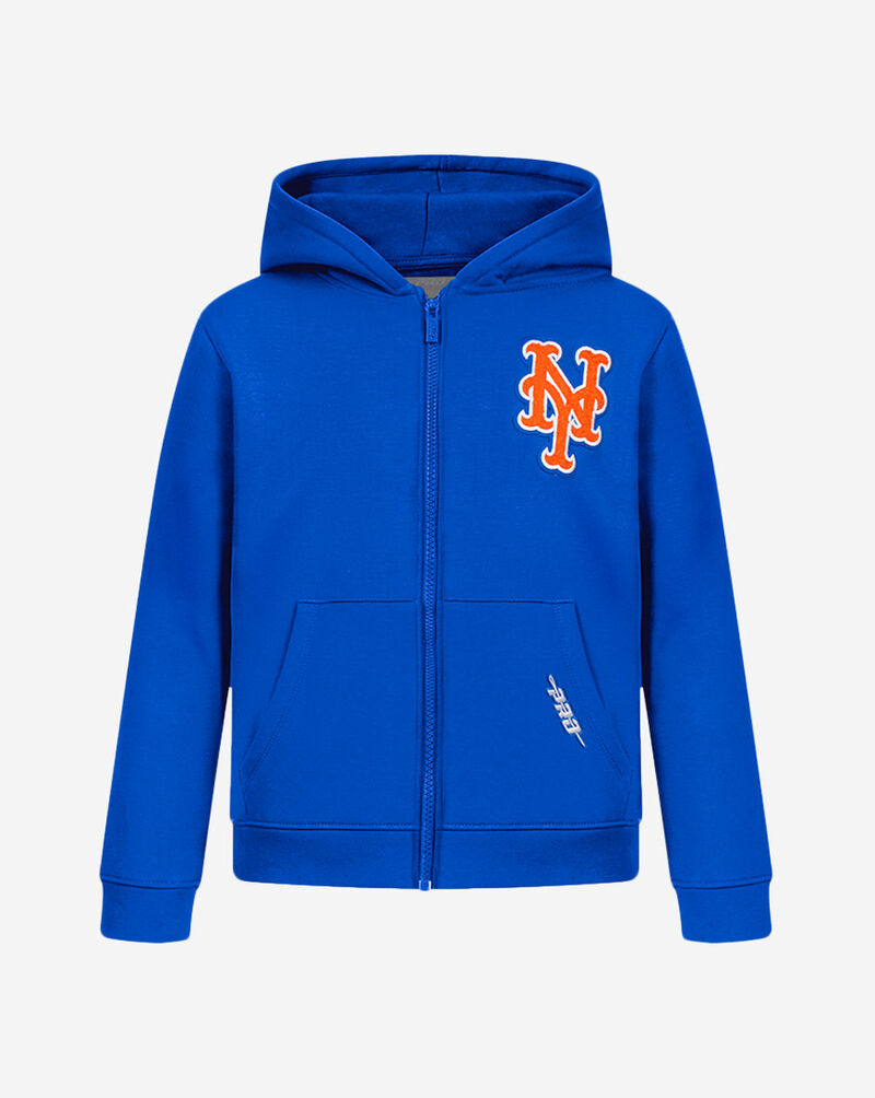 PRO STANDARD Big Boys' New York Mets Classic Fleece Full-Zip Hoodie LNMB5315045-RYB Blue 1