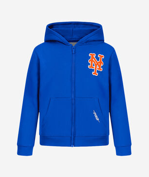 Big Boys' New York Mets Classic Fleece Full-Zip Hoodie