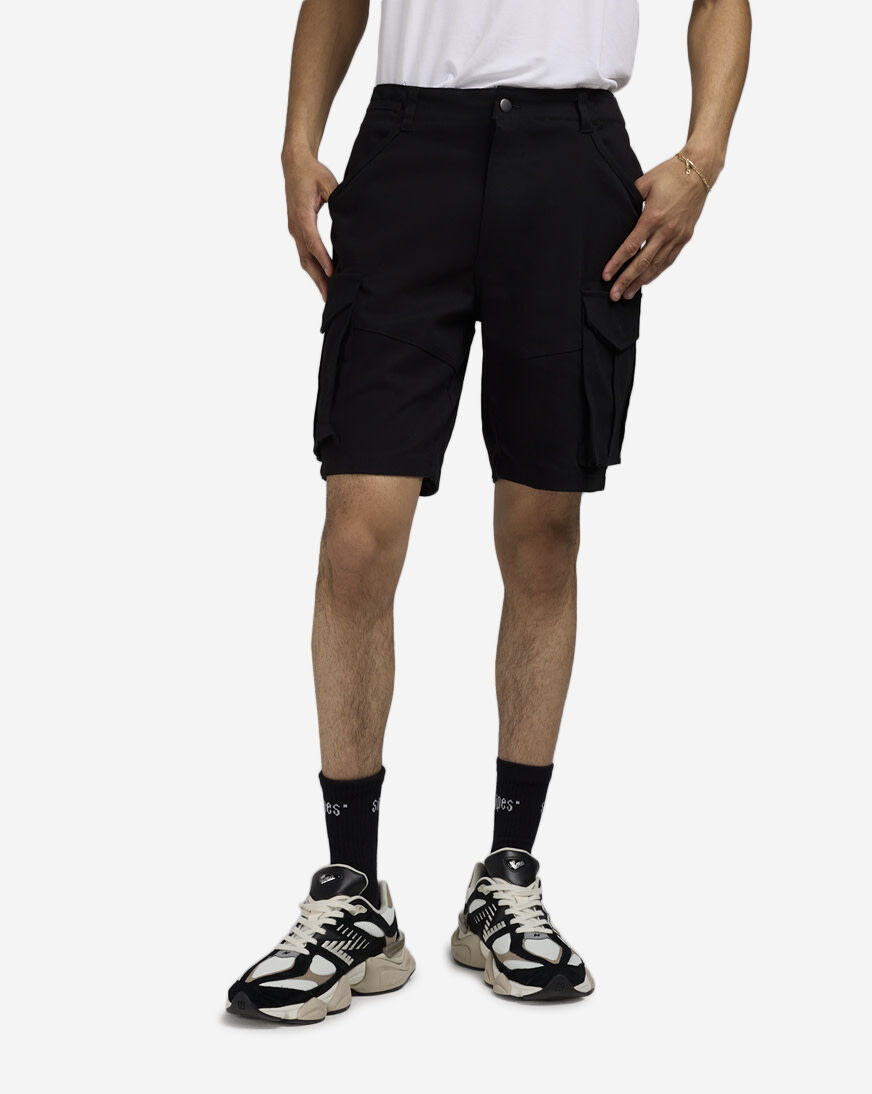 Shop American Stitch Twill Cargo Shorts SS23S812-BLK black