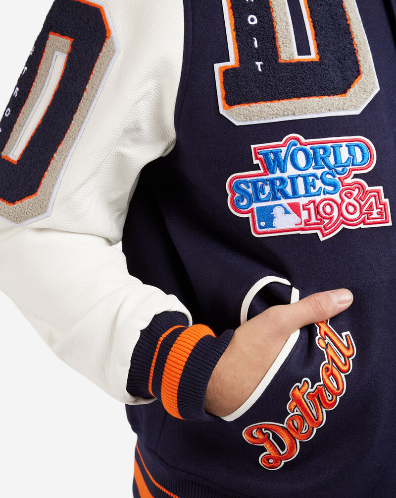 Pro Standard Detroit Tigers Logo Mashup Varsity Jacket LDT633396-MDW Blue 4