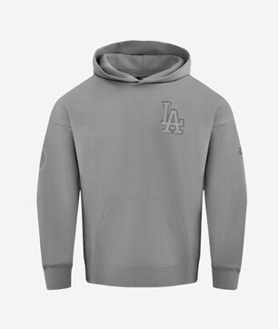 Los Angeles Dodgers Neutral Drop Shoulder Fleece Pullover Hoodie