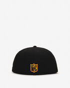 New Era 59Fifty Pittsburgh Steelers Oversized Script Fitted Hat 60693597 Black 3