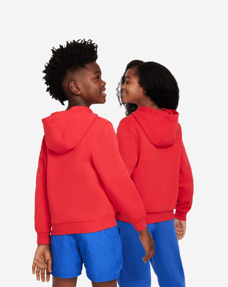 Nike Big Kids' NSW Club Fleece Hoodie FD3000-657 Red 2