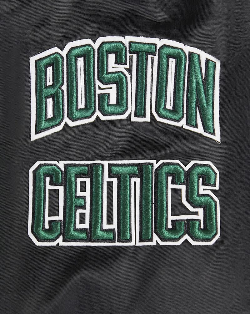 PRO STANDARD Boston Celtics Retro Classic Rib Satin Jacket BBC655850-BLK Black 2