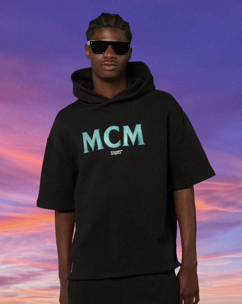 MCM MCM x SNIPES Miami Club Half Sleeve Hoodie  SFM252-004-1-BLK Black 1
