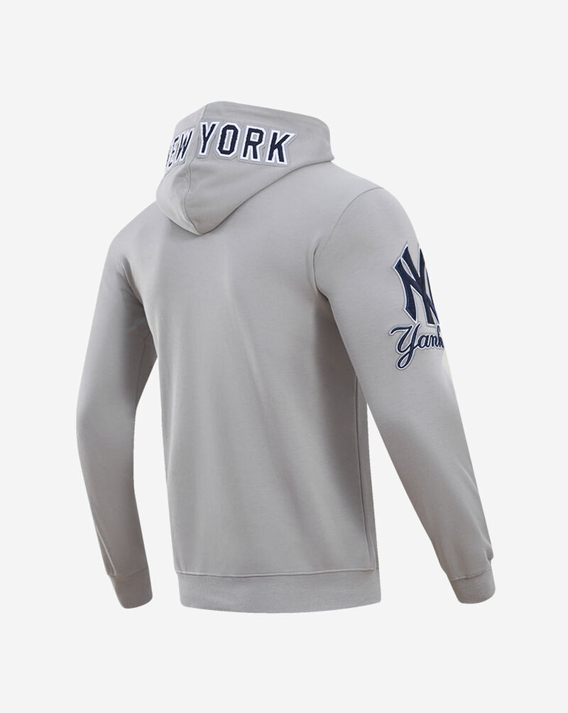 PRO STANDARD New York Yankees Classic Chenille Double Knit Full-Zip Pull Over Hoodie  LNY531890-GRY Grey 3