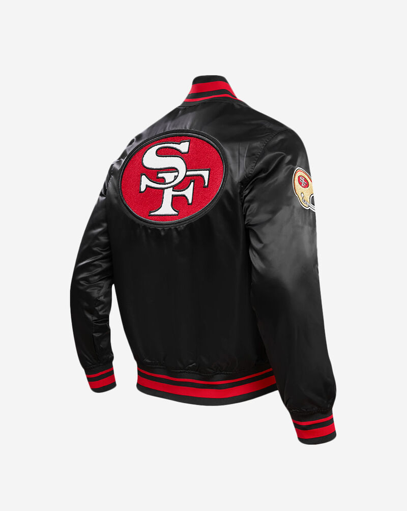 PRO STANDARD San Francisco 49Ers Retro Classic Rib Satin Jacket FS4643597-BRK Black 3