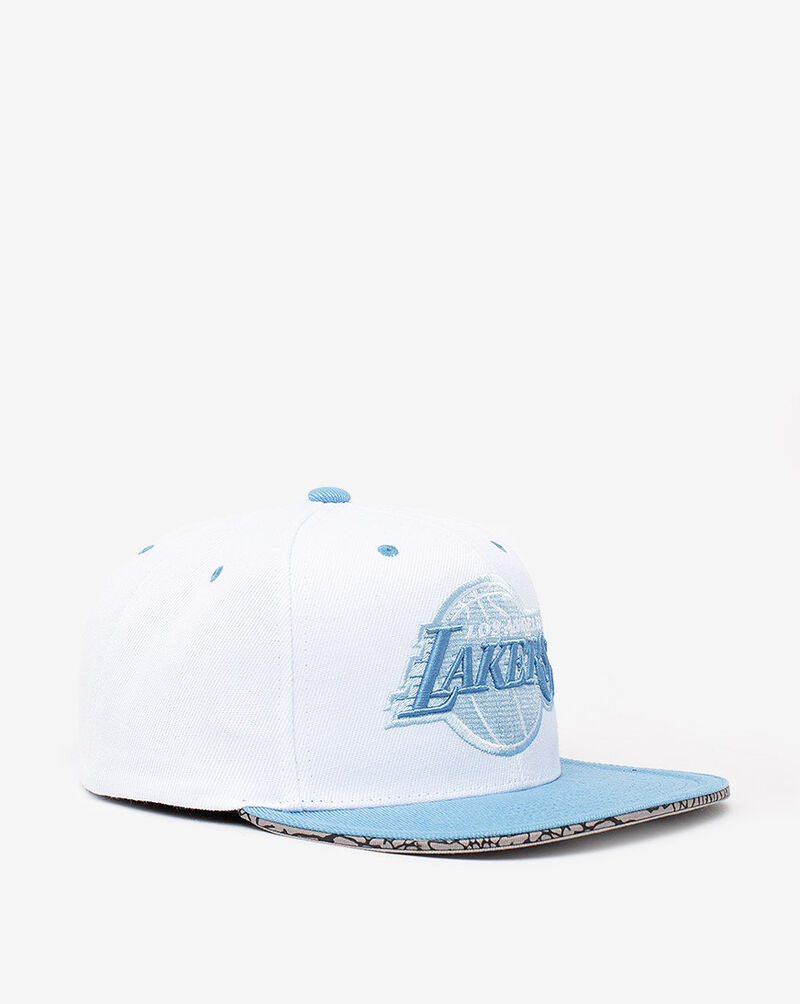 Shop Mitchell Ness Los Angeles Lakers Three Collection Snapback