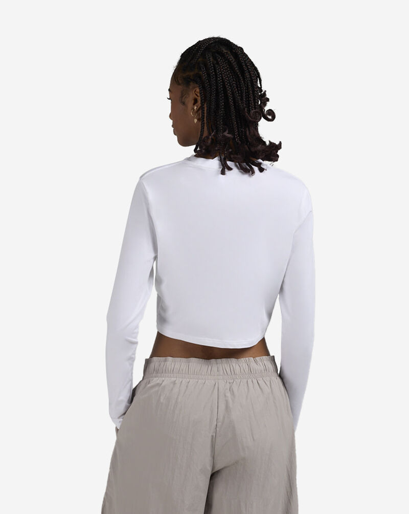 Nike NSW Chill Knit Slim Long-Sleeve Cropped Top HF5322-102 White 2