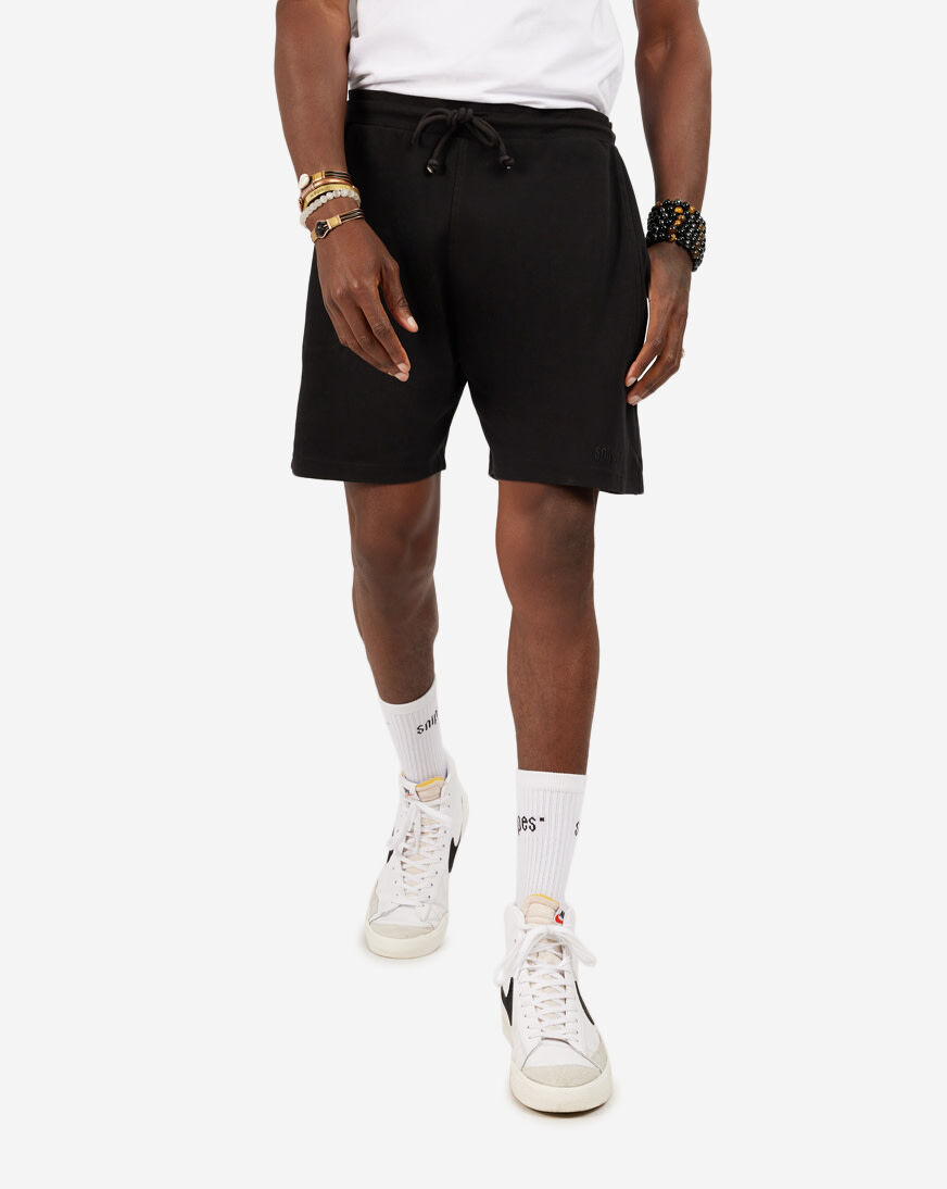 Shop SNIPES Essential Logo Fleece Shorts SNQ223012M-BLK black