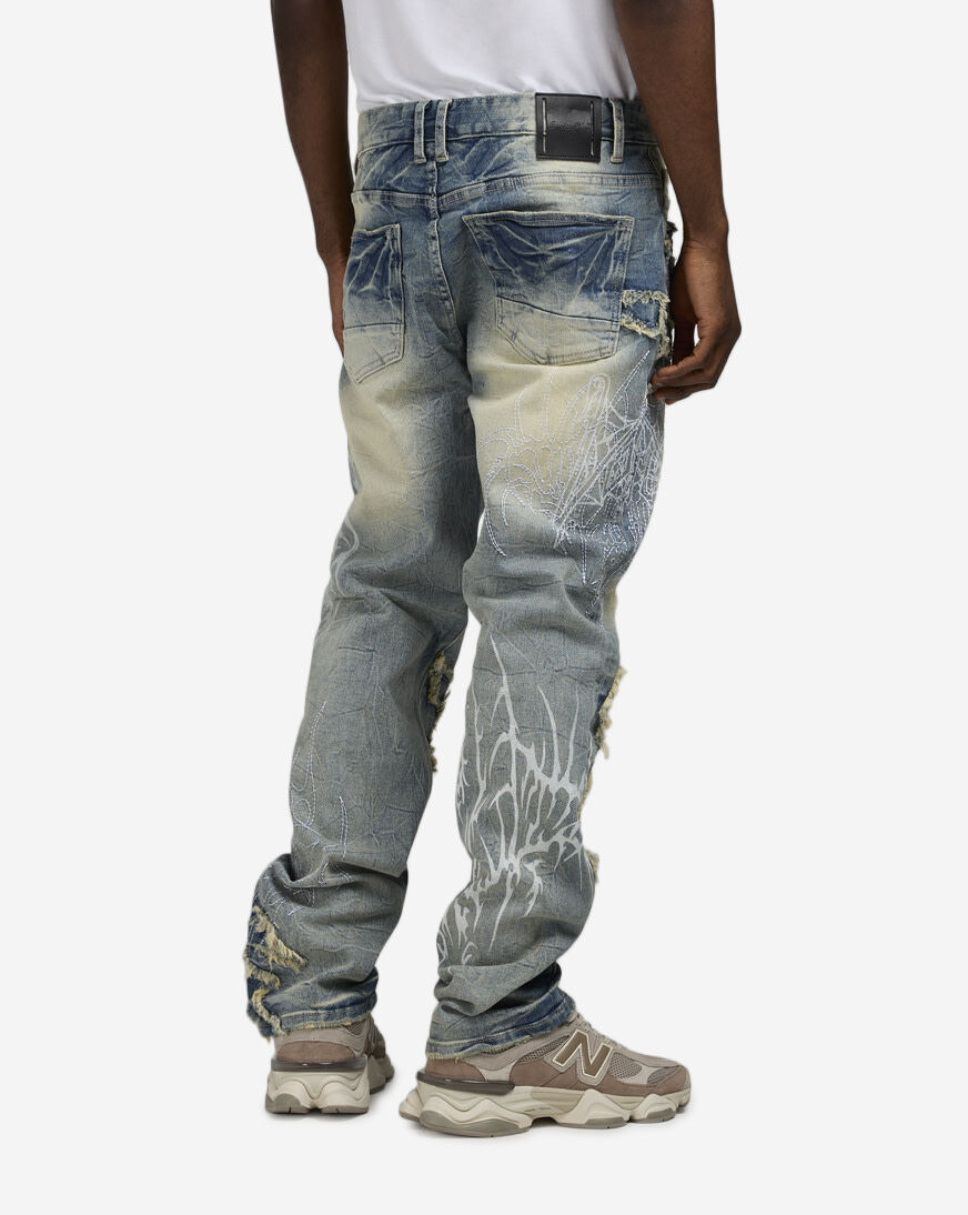 Shop Smoke Rise Ascended Jeans JP25647SN-BLU blue | SNIPES USA