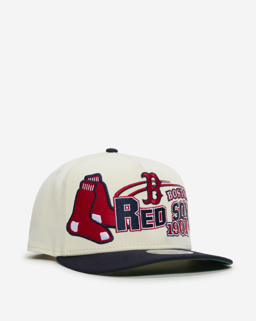 Shop New Era 9Fifty Boston Red Sox Classic A-Frame Snapback Hat