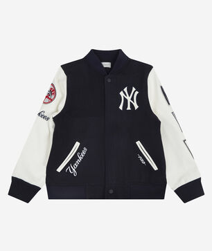 Big Boys' New York Yankees Classic Wool Varsity Jacket 