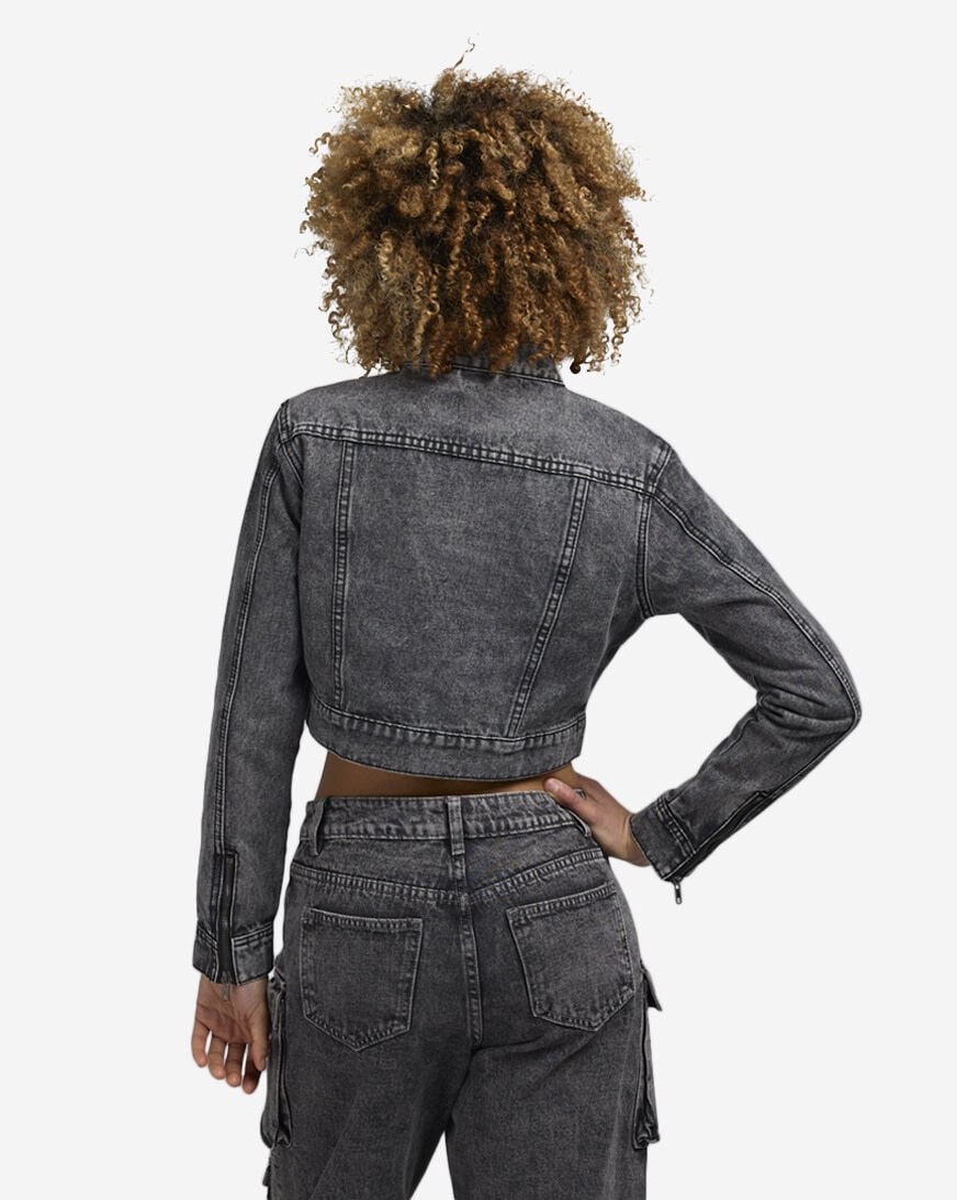 Shop American Bazi Horse Shoe Stitching Denim Jacket RJK