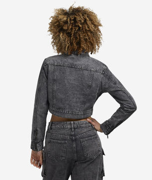 Horse Shoe Stitching Denim Jacket