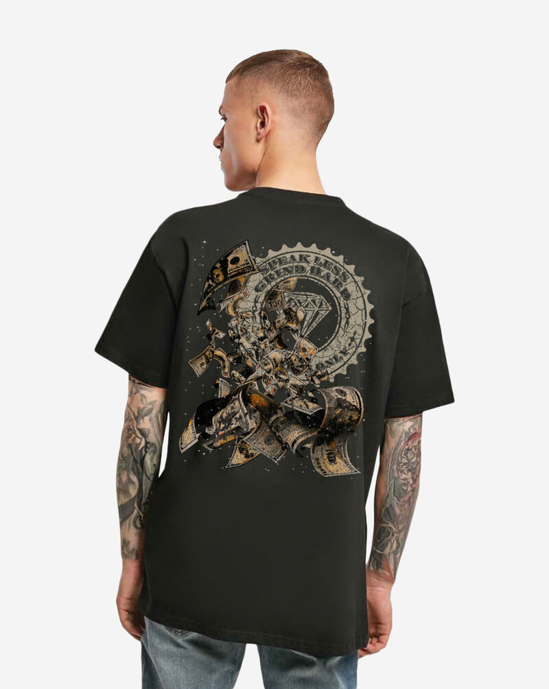 Mister Tee Speak Less Grind hard Hands Tee MTUS591-2-00007 Black 2