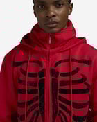 BKYS Apparel Skeleton Full Zip Up Mask Hoodie H1285MS-RED Red 3