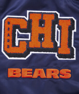 Chicago Bears Mash Up Rib Satin Jacket