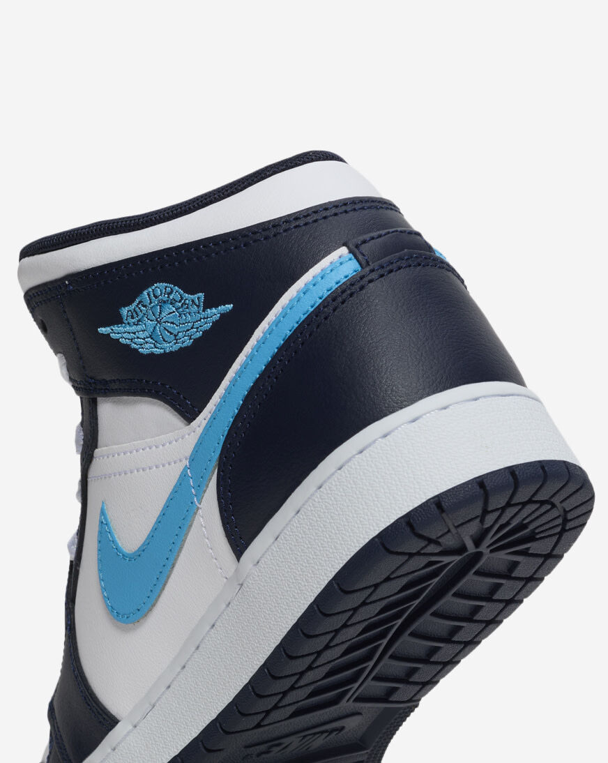 Shop Nike Big Kids' Air Jordan 1 Mid DQ8423-404 blue | SNIPES USA
