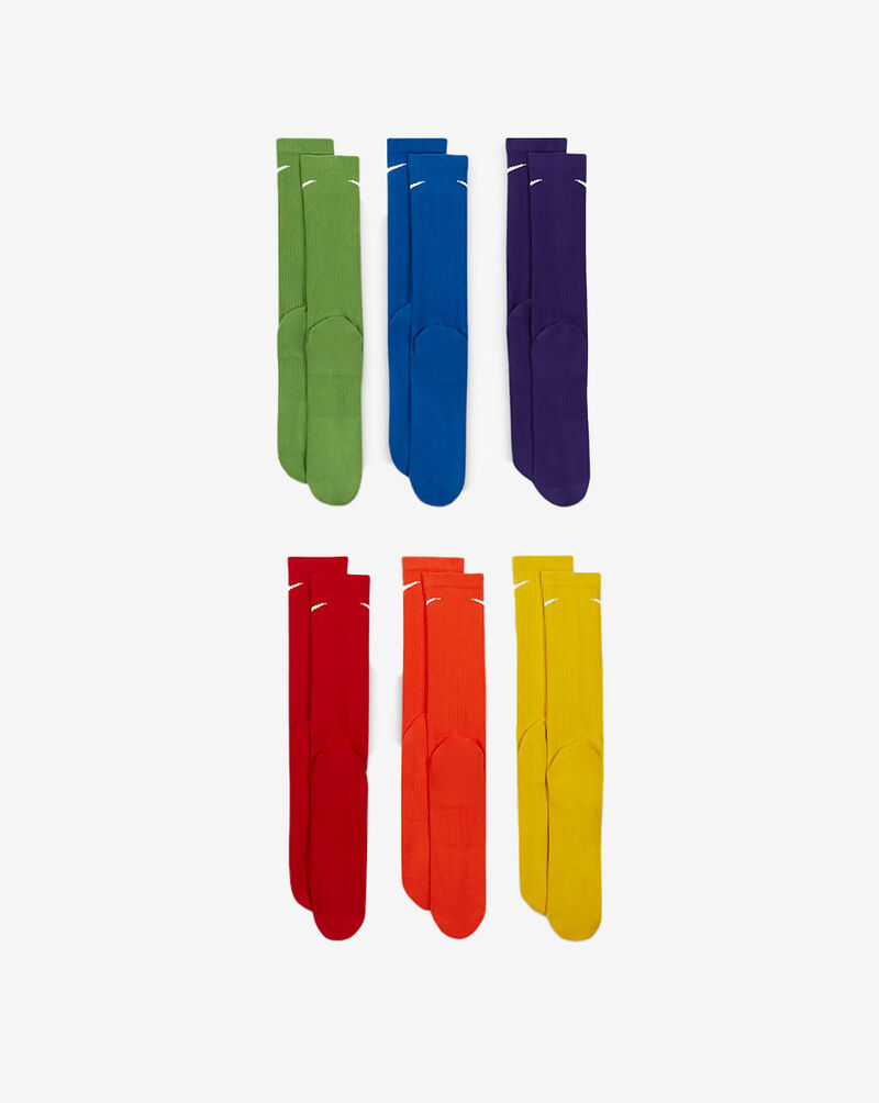Nike Dri-FIT Performance Basic Crew Socks (5-7) UN0019-E69 Multi 3