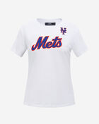 PRO STANDARD New York Mets Short Sleeve Classic Slim Fit Tee LNMA34580-WHT White 1