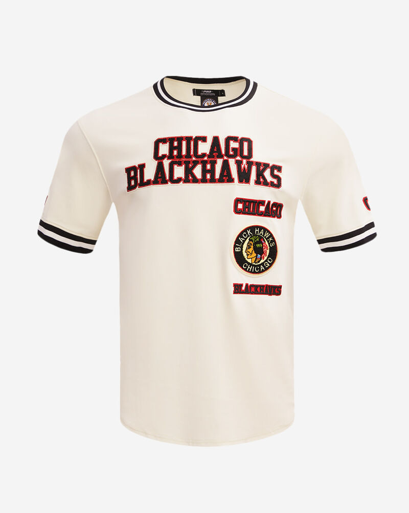 PRO STANDARD Chicago Blackhawks Retro Classic Double Knit Tee HCB167536-EBK cream 1