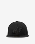 59Fifty Philadelphia Eagles Black On Black Fitted Hat