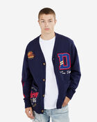 Decibel Varsity Cardigan Sweater SC212-NVY Blue 1