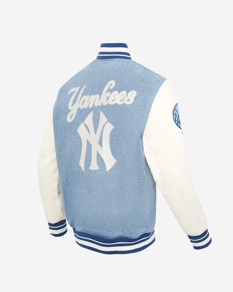 PRO STANDARD New York Yankees Varsity Blues Denim Varsity Jacket  LNY639116-DLN Blue 3