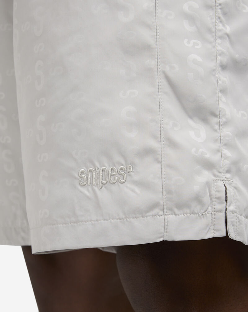 SNIPES Logo Repeat Nylon Shorts SNQ225003M-GRY Grey 3