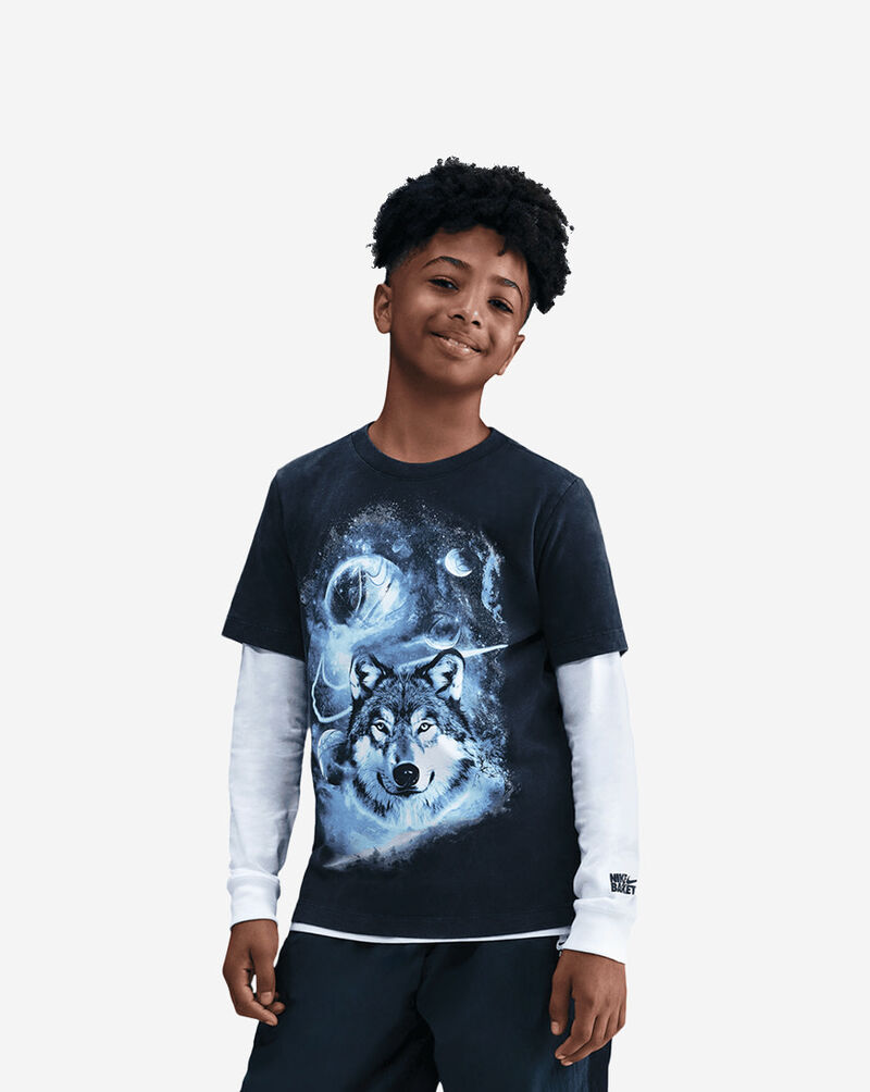 Nike Big Kids' NSW T-Shirt IF2295-451 Blue 1