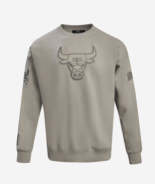 Chicago Bulls Neutral Drop Shoulder Fleece Crewneck