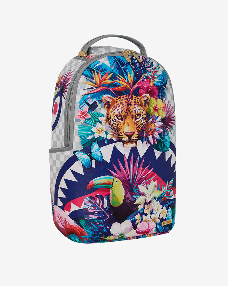 Sprayground Flowering Jungle Shark Backpack B8625 Multi 3