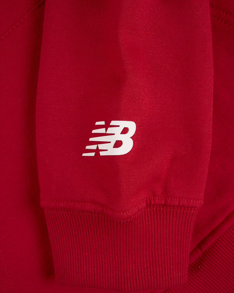 New Balance Boys' Fleece Pullover Hoodie LAK51J09TRE Red 4